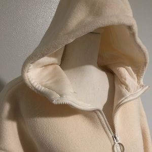 Fabletics Lotta Sherpa Half-Zip Jacket in Tusk